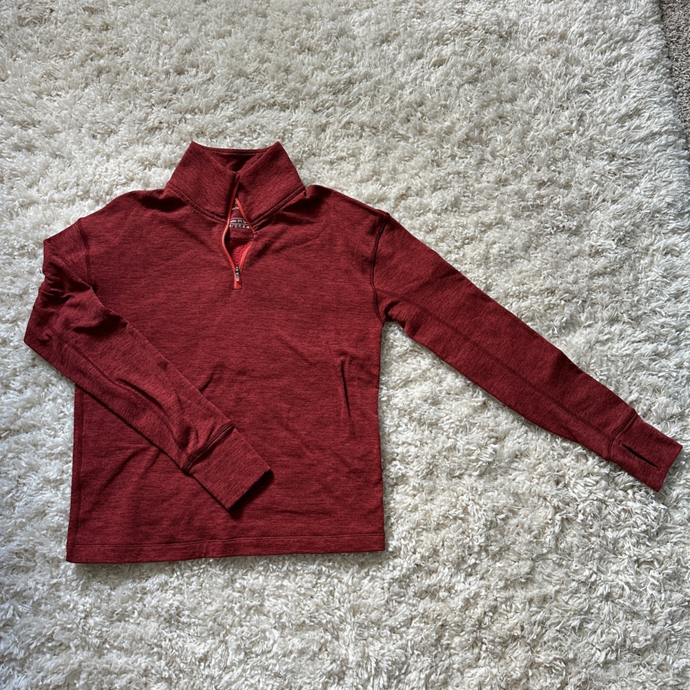 Outdoor Voices - OVFleece Half Zip - Currant - Size XS